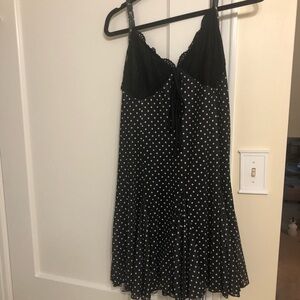 Black and White Polka Dot mini Dress